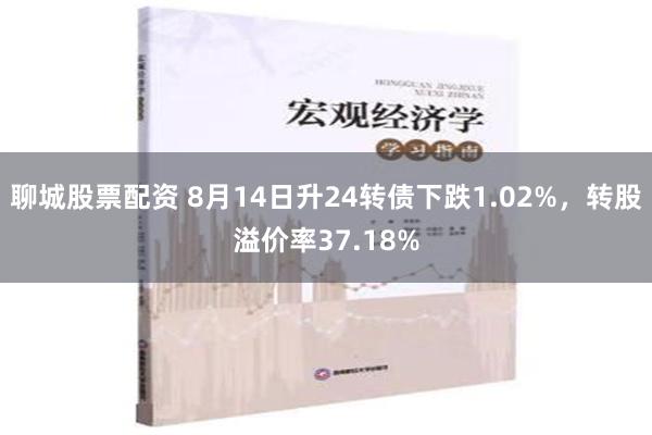 聊城股票配资 8月14日升24转债下跌1.02%，转股溢价率37.18%